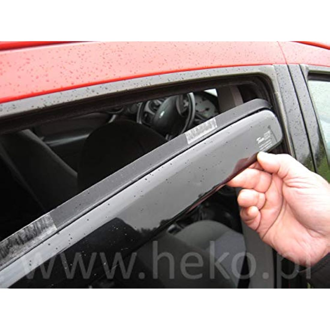 Heko WD24288-12857, Full Set of 4 Heko Wind Deflectors (Front & Rear), Tinted (Only for the 5 Doors Model)