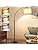 GyroVu Arc Floor Lamp for Living Room,Free Standing Lamp with Adjustable Lamp Head,3 Color Temperatures Tall Lamp with Foot Switch Arched Corner Lamp for Bedroom Office