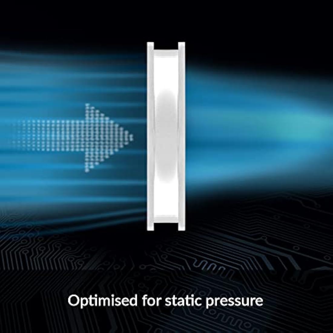 ARCTIC P12 PWM PST A-RGB (3 Pack) - PC Fan, 120mm Fan, PC Case Fan, Optimized for static pressure, Semi-passive: 200-2000 rpm (0 rpm <5%), 5V 3 pin ARGB LED - White