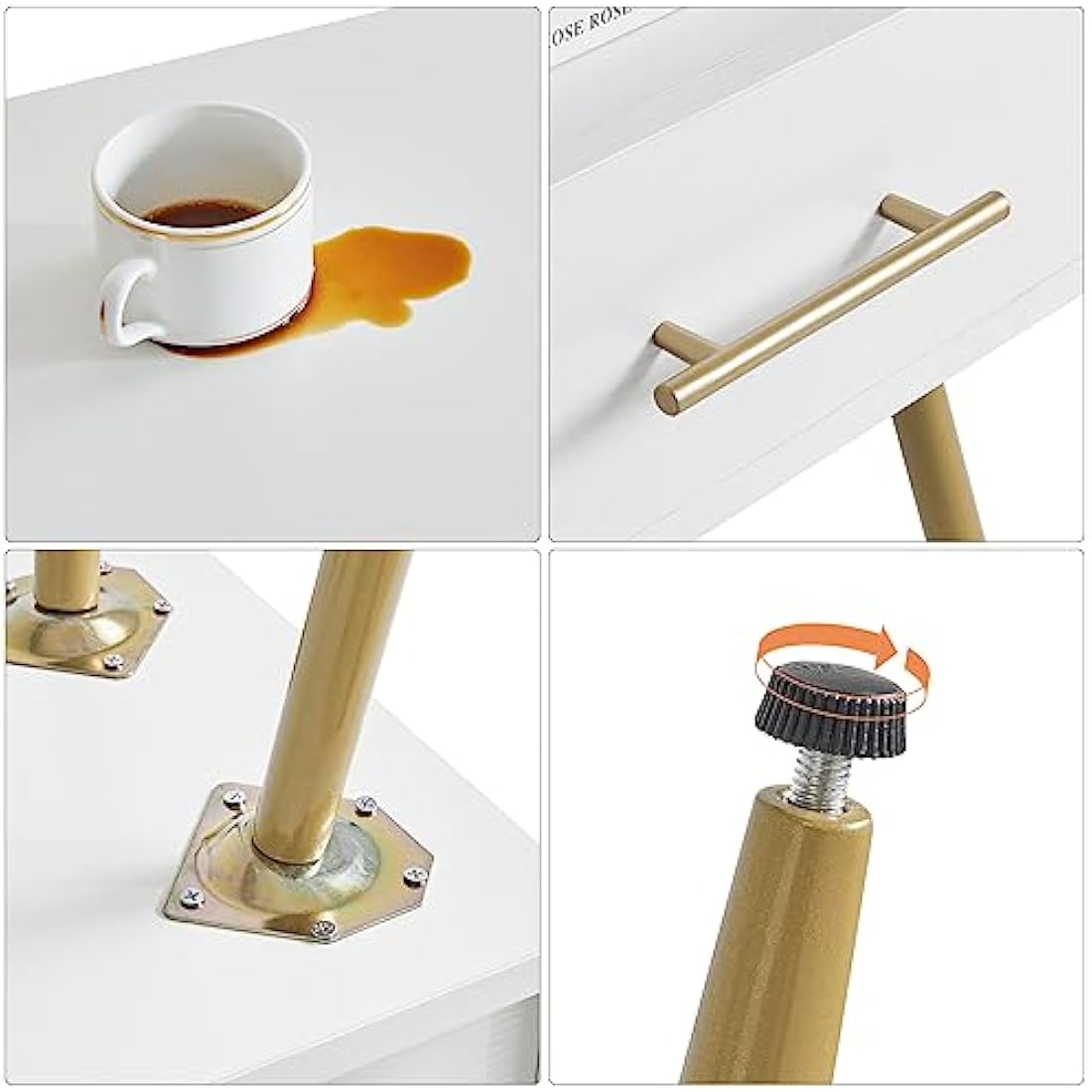 IBUYKE Nightstand, Mid-Century Modern Bedside Table with Legs, Minimalist and Practical End Side Table with 2 Tiers Storage Space, for Bedroom, Living Room, White WNS004W