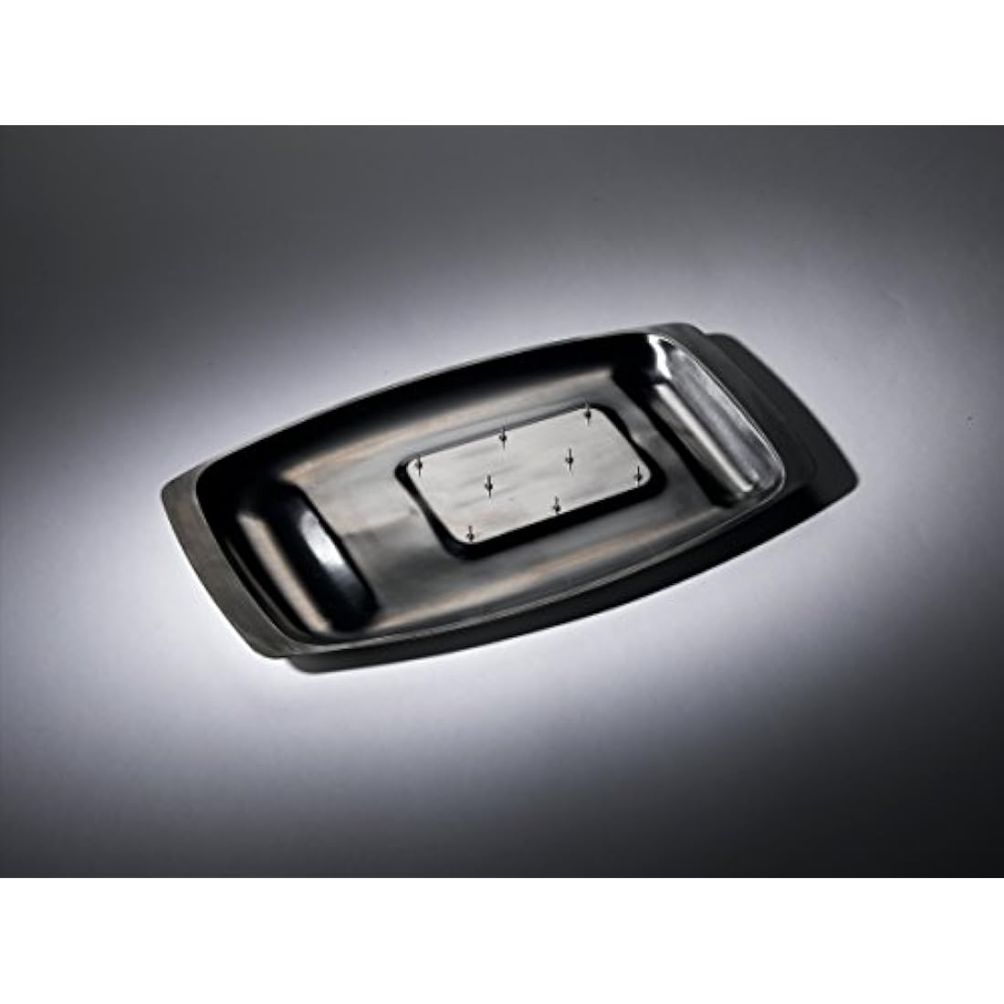 Dexam 17810117 Chichester Carving Dish with Spikes, s/s 45 x 27cm, Stainless Steel, Silver