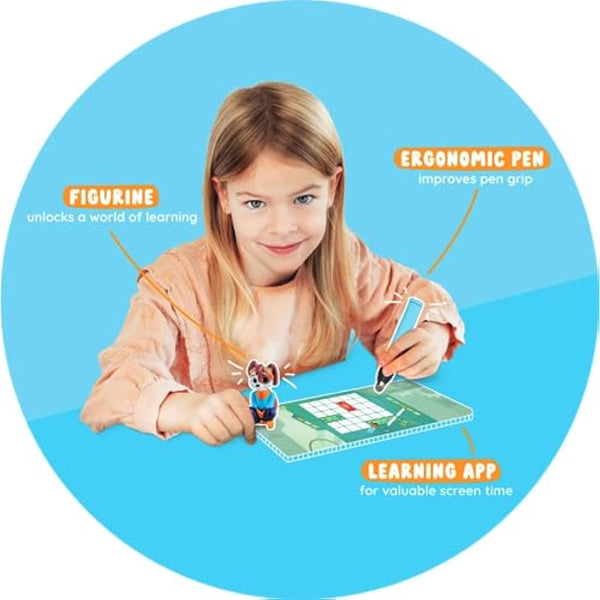 Edurino Niki Starter Set - Word Games, Reading & Writing, Literacy - Educational Toy for Kids 4+ - Includes 1 x Niki Figurine, Ergonomic Pen and App Accesss, Vocabulary and Comprehension, Handwriting