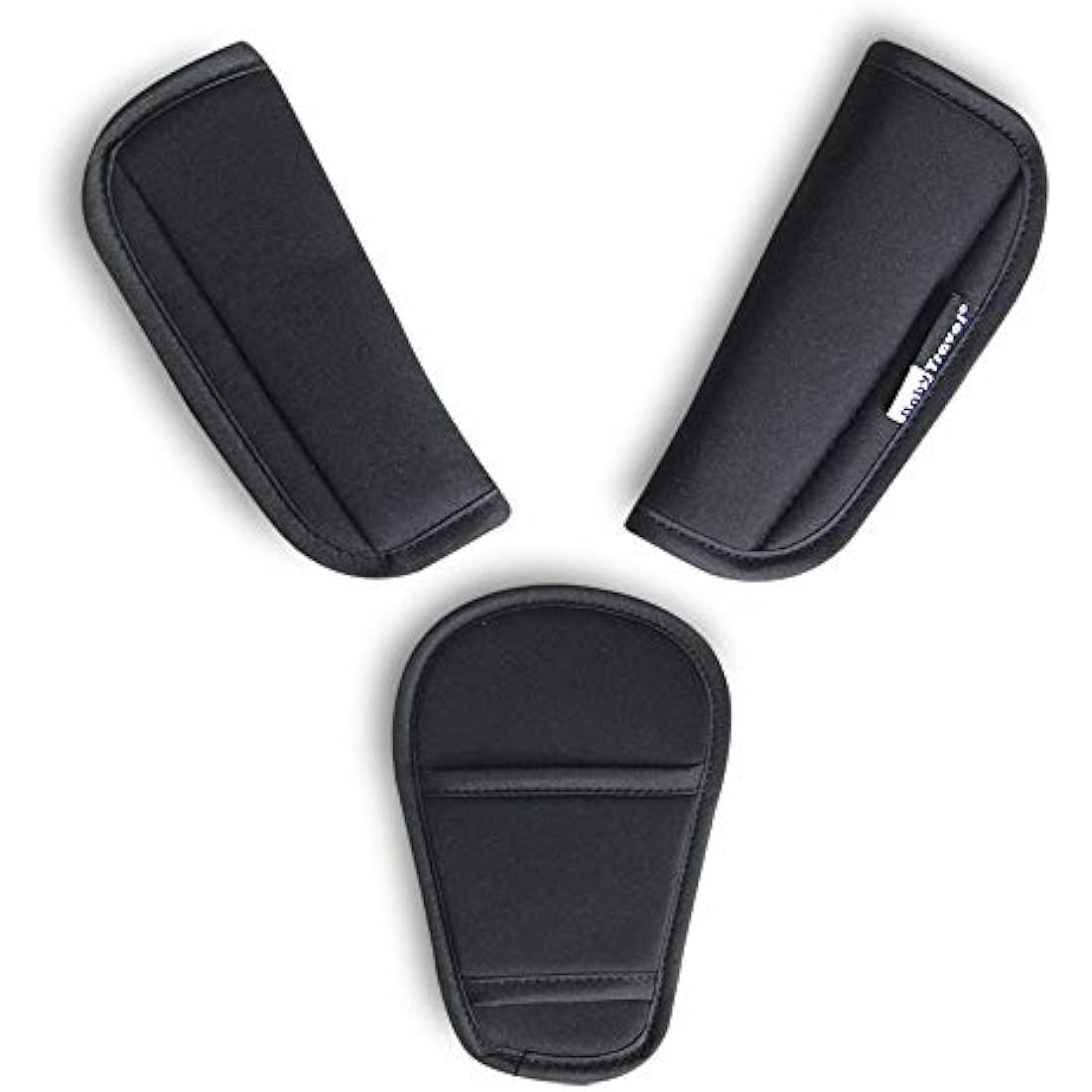 3 Piece Baby Stroller Car Seat Strap Covers & Crotch pad Universal Soft Seat Belt Cushion for Newborns Infants Kids (3 Pieces)