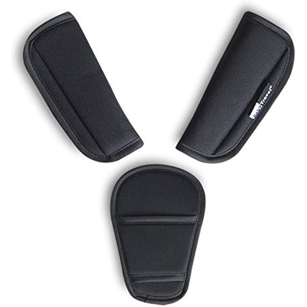3 Piece Baby Stroller Car Seat Strap Covers & Crotch pad Universal Soft Seat Belt Cushion for Newborns Infants Kids (3 Pieces)
