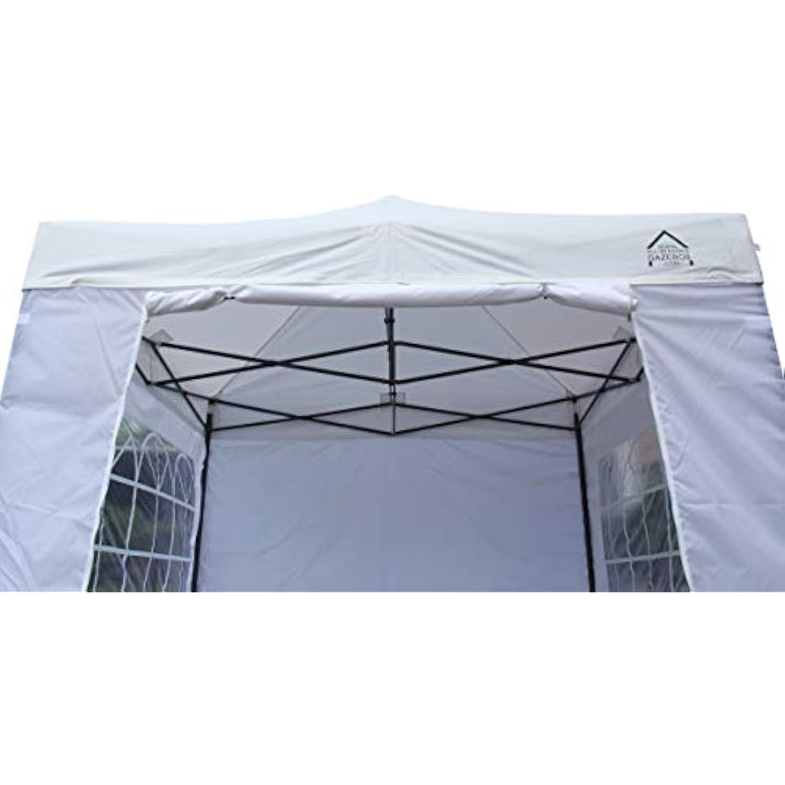 All Seasons Gazebos 2.5x2.5 Fully Waterproof Pop up Gazebo With 4 Zip up Sides and Accessories - White