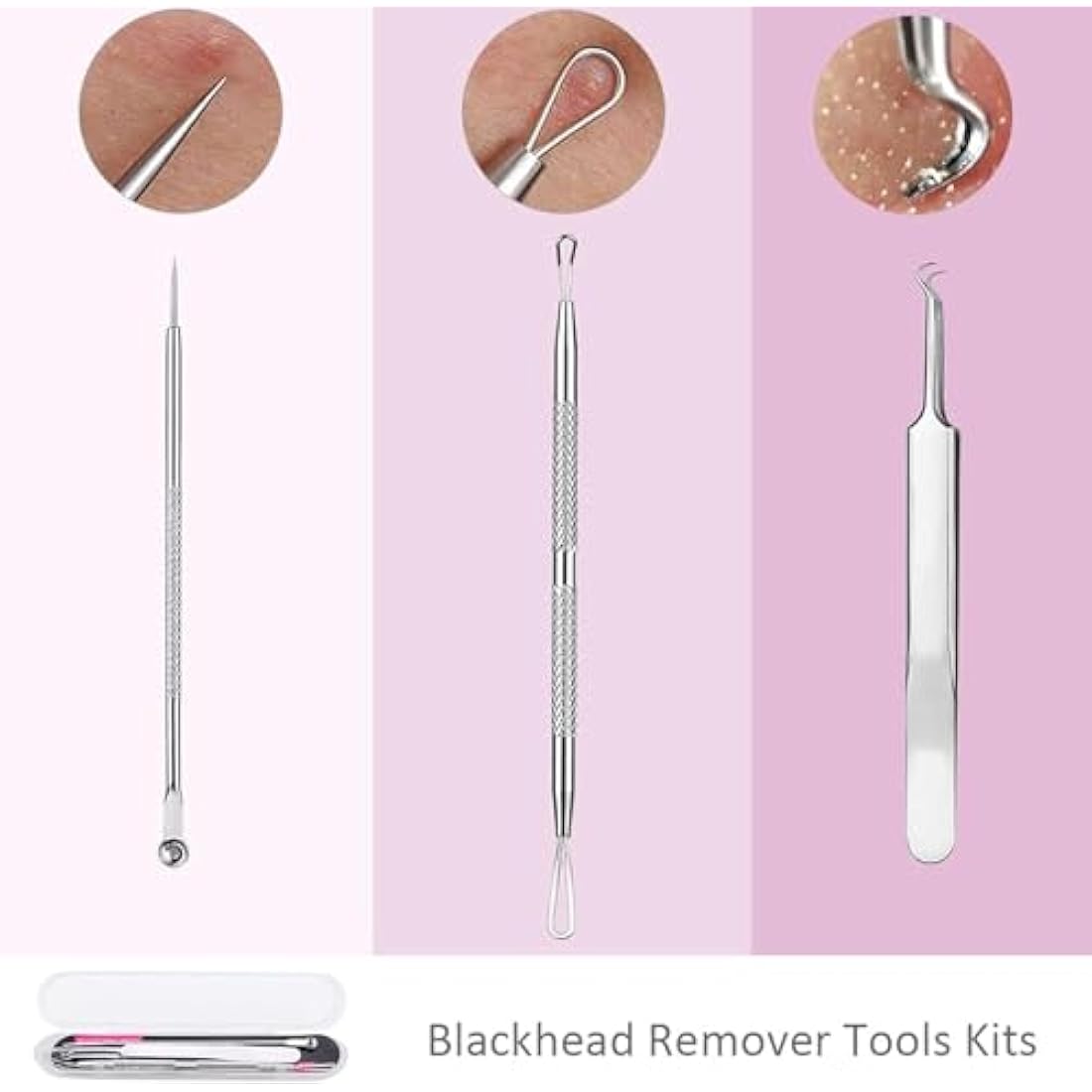 Facial Steamer, Wolady Nano Ionic Face Steamer for Pores with UV Light Hot Mist Moisturizing Sprayer Home Sauna SPA Bonus Blackhead Extractor Kit (Pink)