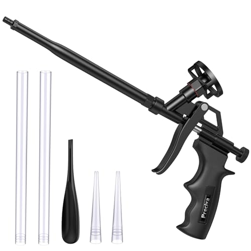 Foam Gun, Preciva Black Professional Expanding Heavy Duty Expandable Spray Application Applicator Caulking Foaming Guns