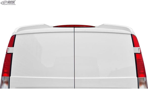 RDX Racedesign Roof spoiler compatible with Mercedes Vito V639 & Viano W639 2003-2014 (with 2 barn doors) (PUR-IHS)