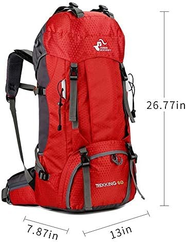 60L Waterproof Ultra Lightweight Packable Climbing Fishing Traveling Backpack Hiking Daypack,Backpack,Handy Foldable Camping Outdoor Backpack Bag with a Rain Cover