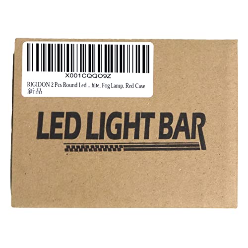 RIGIDON 2 Pcs Black Case Round Led Work Light, 9 inch 294W Spot Beam, 12V 24V Driving Lights Lamp Headlight for Car Off road Boat Truck 4x4 SUV ATV Tractors Excavator, 6000K White, Fog Lamp