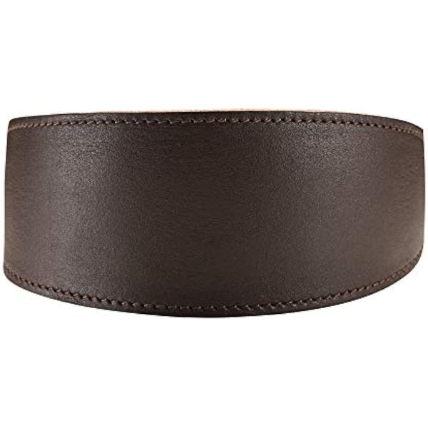 HUNTER Super Soft Greyhound Collar Leather Padded 37 (XS-S) Dark Brown