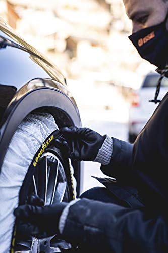 Goodyear Set of 2 x 9 mm Metallic Car Snow Chains Size 110 with Automatic Tensioner