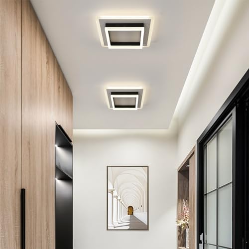 DELIPOP Ceiling Light Modern, 30W Square LED Ceiling Lamp, Acrylic Ceiling Lights for Living Room Kitchen Bedroom Hallway, Natural Light 4500K, Dia 30cm