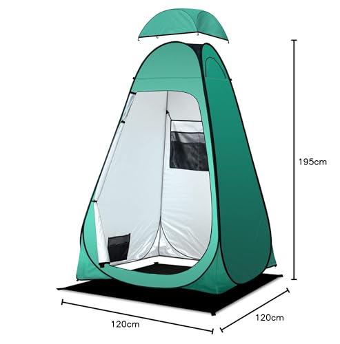 Pop Up Toilet Tent riggoo Portable Shower Toilet Tents for Camping Privacy Outdoor Changing Room for Beach Fishing Hiking Sun Shelter (UV Protection)