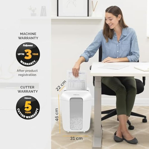 Fellowes Powershred LX70 Cross cut Shredder White