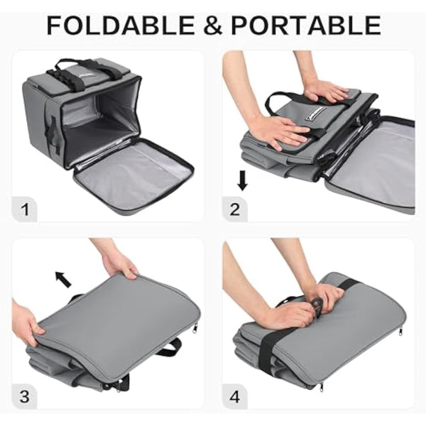 Hulongo Cool Bag 30L Insulated Cooler Bag Waterproof Picnic Thermal Bag For Camping, Travel, Grocery Shopping & Fishing