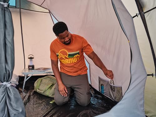 Coleman Waterfall 5 Family Tent | 5 Man Dome-Tunnel Hybrid Tent with Separate Living And Sleeping Area | Easy To Pitch | 5 Person Camping Tent | 3000mm Waterproof | with Sewn-in Groundsheet