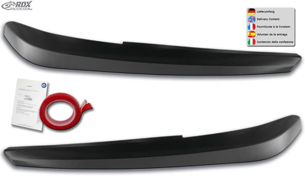 RDX Racedesign Head light spoilers compatible with Audi Q3 (F3) incl. Sportback 2019- (ABS)