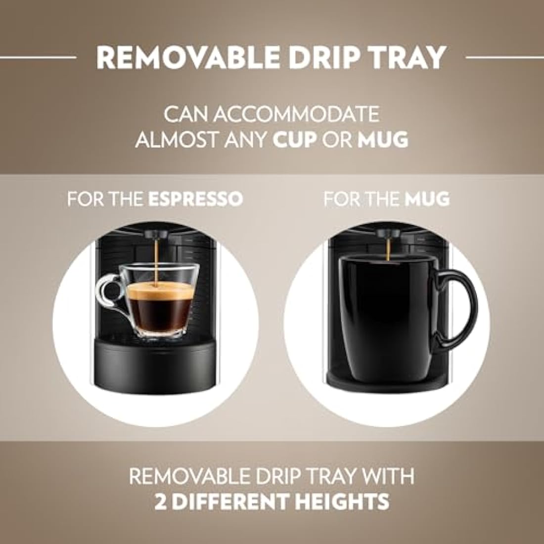 Lavazza, A Modo Mio Jolie EVO, Coffee Capsule Machine, Made from 36% Recycled Plastic, Compatible with A Modo Mio Pods, with Removable Cup Rest, Automatic Shut-Off, 1250 W, 220–240 V, 50–60 Hz, White