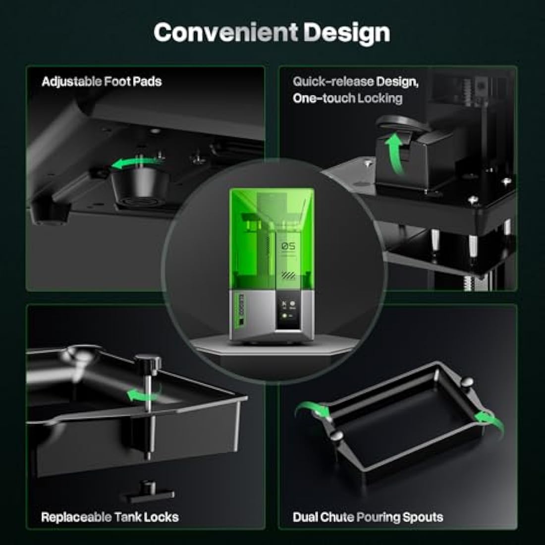 ELEGOO Mars 5 Resin 3D Printer, 6.6-Inch 4K Mono LCD, Auto Leveling, Advanced Overheat Protection,70mm/h 3D Printing Speed, Desktop Msla 3D Printer 5.65x3.53x5.91 inch Printing Size