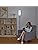 IPARTS EXPERT Floor Lamp for Living Room Modern, LED Reading Standing Lamps with Linen Shade & Foot Switch, 2700k-6500k Dimmable Standard Tall Lamps for Living Room, Bedroom, Office (Gray)