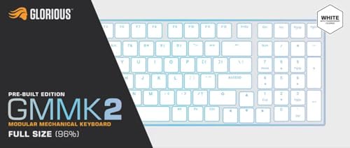 Glorious Gaming GMMK 2 Full Size (96%) - Mechanical Gaming Keyboard, Aluminium Frame, Customisable, Doubleshot Caps, Fox Switches, Per Key RGB, Full NKRO, English UK QWERTY Layout - Pink