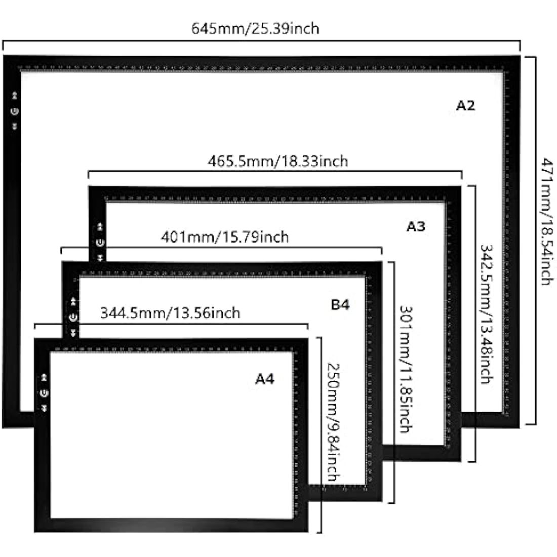 HSK A3 Artist tracing Light Box Copy Table, 12V1A Adapter Power Dimmerable 6000 Lux Lock Button Artcraft Light Pad for Tatto Drawing, Sketching, Animation,Diamond Painting