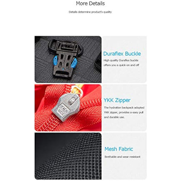 AONIJIE 12L Professional Lightweight Cross-Country Backpack Outdoor Hydration Backpack Hiking Camping Climbing