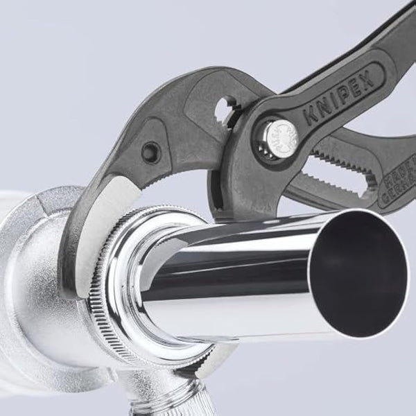 Knipex Siphon and Connector Pliers black atramentized, with non-slip plastic coating 250 mm 81 01 250