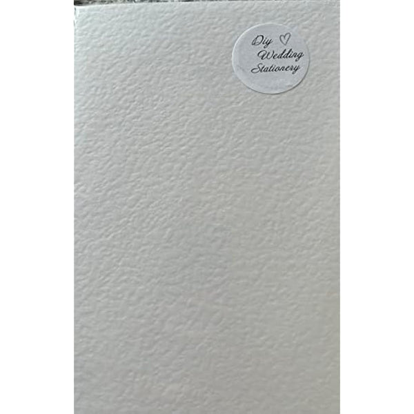 100 A4 Sheets of White Hammered Card 255gsm Textured on one Side. Excellent for Card Making, Scrapbooking, Wedding Stationery @shelleys Cards