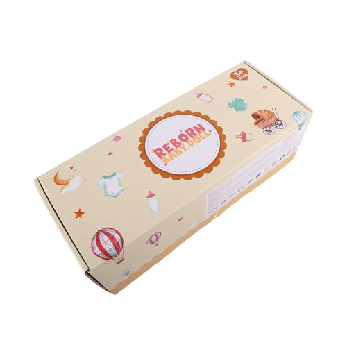 JIZHI Reborn dolls Age 3+ - 17-Inch Handmade Realistic Baby Dolls Soft Cloth Body with Toy Accessories, Reborn Baby Dolls Like a Lifelike Baby(Sleeping baby)