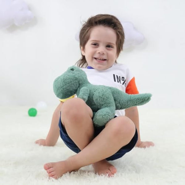 Apricot Lamb Soft Toys Plush Dinosaur Stuffed Animal Soft Cuddly Perfect for Girls Boys (Green Dinosaur, 10 Inches)