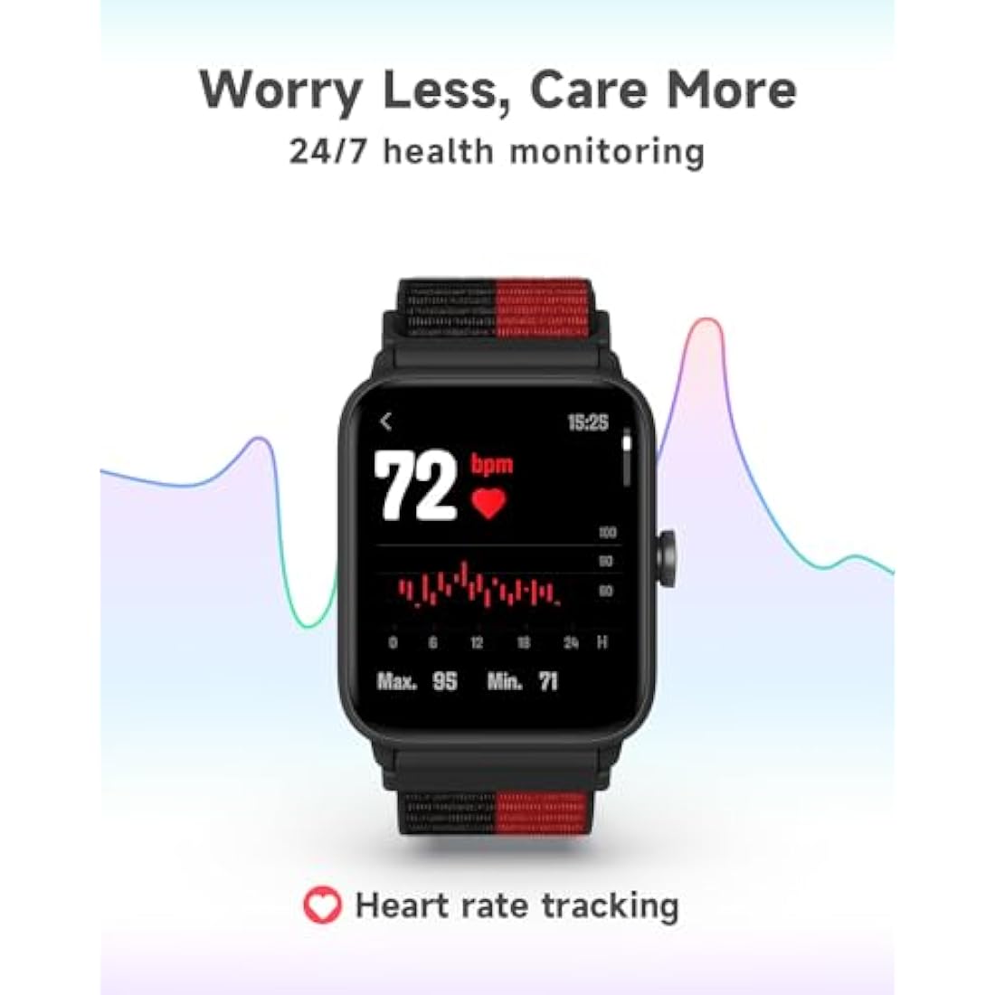 BIGGERFIVE Kids Smart Watch, Fitness Tracker Watch Pedometer, Heart Rate, 5ATM Waterproof, Sleep Monitor, Alarm Clock, Calorie Step Counter, Puzzle Games, 1.5" HD Touch Screen for Boys Girls Ages 5-14