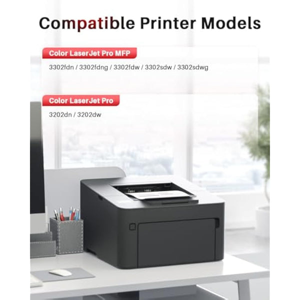 Halloya 219A Toner Cartridge Whit Chip Compatible for 219A W2191A W2192A W2193A 219X W2190X Replacement with Color LaserJet Pro 3202dn 3202dw MFP 3302fdn 3302fdng 3302fdw 3302sdw 3302sdwg (1 Black)