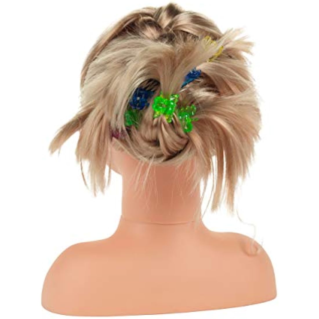 Theo Klein 5240 Princess Coralie Make-Up and Hairdressing Head Sophia I With Hair Clips, Dermatologically Tested Make-Up and Lots of Further Accessories