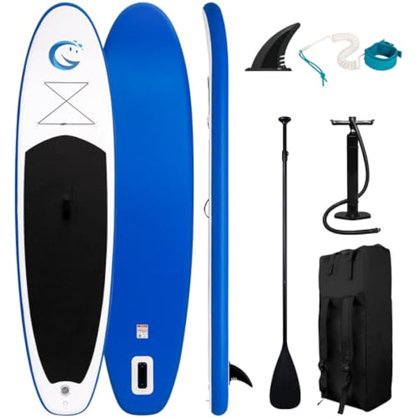 FunWater SUP Inflatable Stand Up Paddle Board Ultra-Light with Inflatable Board,ISUP Accessories,Three Fins,Adjustable Paddle, Pump,Backpack, Leash.