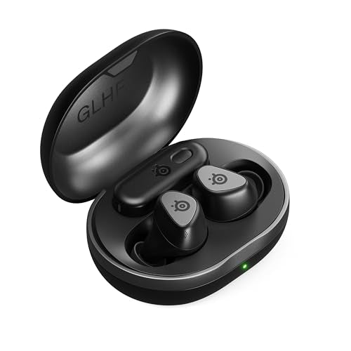 SteelSeries Arctis GameBuds for PS5 - Wireless Gaming Earbuds - 2.4GHz + BT 5.3 - ANC/Transparency - IP55 Water Resistant - 40H Battery - Wireless Charging - PS5, PC, Switch 2, Mobile - White