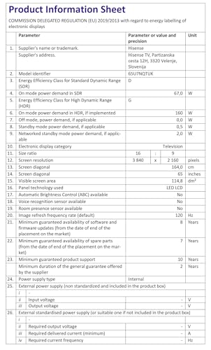 Hisense 55 Inch 4K Mini-LED TV 55U6NQTUK - Quantum Dot Colour, Dolby Vision Atmos, Hi-View Engine, FilmMaker Mode, Vidaa OS with Voice Control, Freely, Youtube, Netflix and Disney+ (2024 Model)