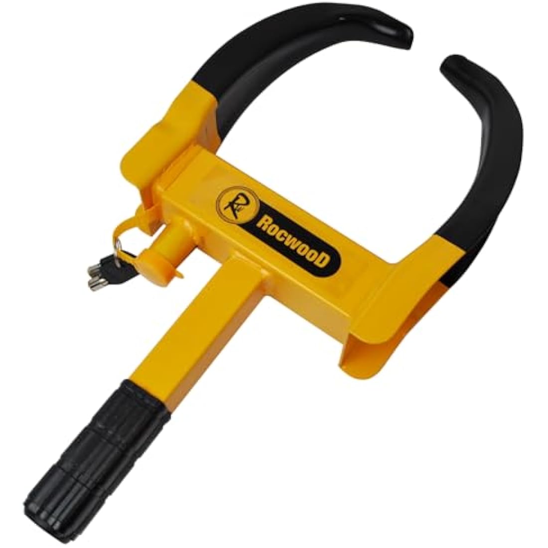 RocwooD Caravan Wheel Clamp Lock Heavy Duty Anti Theft Protection Trailer Security 2 Keys Car Motorhome Adjustable Tyre Claw Boot Weather Resistant Safety