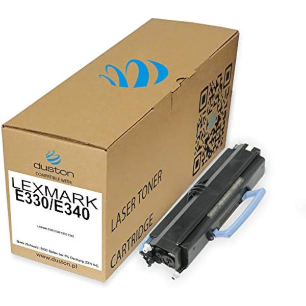duston E330/E340, 34036HE Black Toner Compatible with Lexmark E330 E340 E332 E342