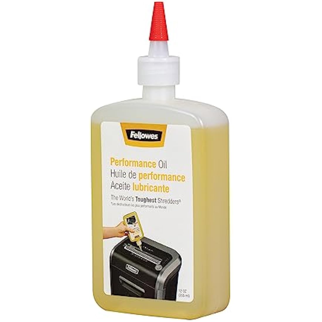 Fellowes Shredder Oil for Micro Cut and Cross Cut Paper Shredders, 355ml - Shredder Oil Lubricant