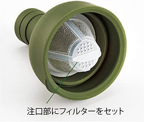 Hario FIB-75-OG Filter in Tea/Water, Green, 10 x 10 x 25 cm