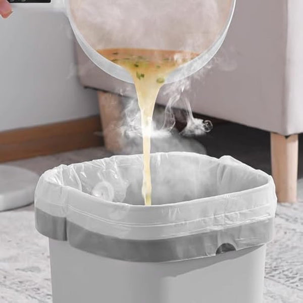 GRANDMA SHARK 10L - 15L Bin Bags Liners Drawstring Trash Bag, Handle Waste Bags, 60 Garbage Bag, Super Strong, Anti-drip Unscented, 47 × 54 cm