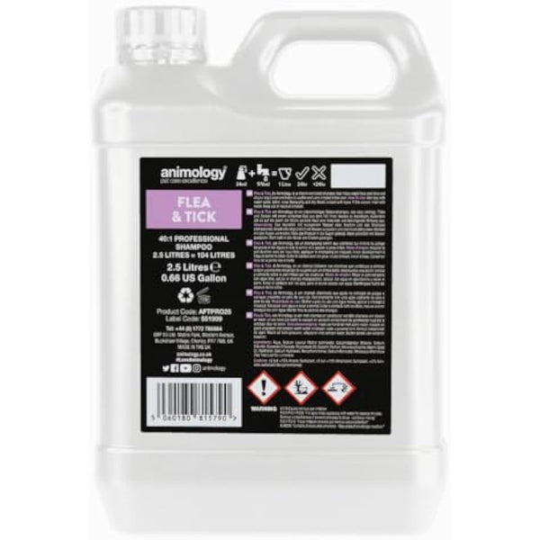 Animology Flea & Tick Shampoo 2.5 Litre