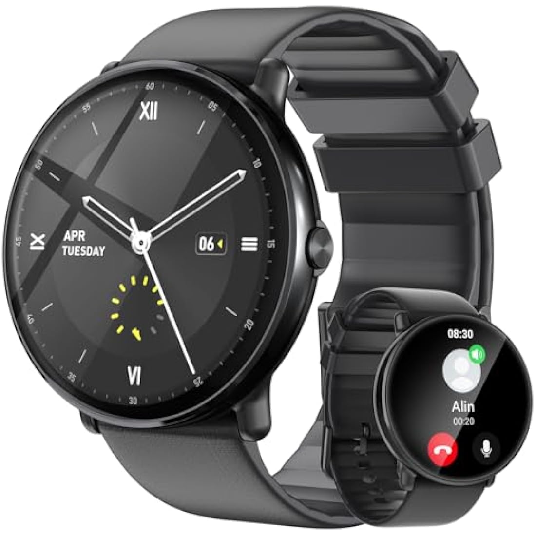 Gerpeng Smart Watch for Men - 1.43” AMOLED Display, Smartwatch with Call Function, 111+ Sports, IP68 Waterproof, Fitness Watch with Heart Rate SpO2 Sleep Monitor Step Counter for Android iOS