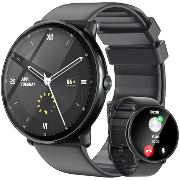 Gerpeng Smart Watch for Men - 1.43” AMOLED Display, Smartwatch with Call Function, 111+ Sports, IP68 Waterproof, Fitness Watch with Heart Rate SpO2 Sleep Monitor Step Counter for Android iOS