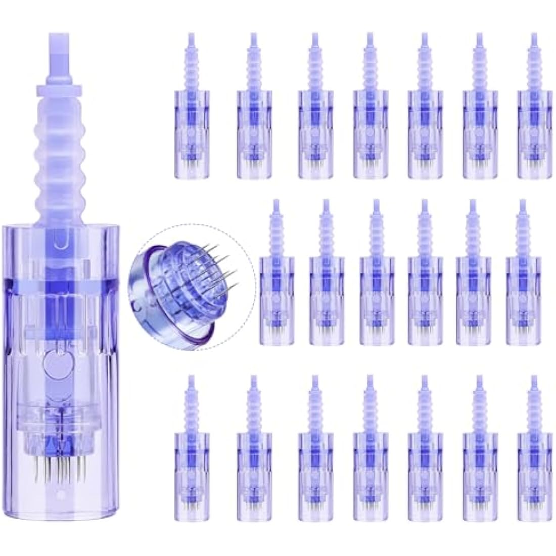20 Pieces 12 pin Needle Cartridge for Dr.pen A6, Mysweety Microneedles for Electric Derma Microneedle Stamp Pen