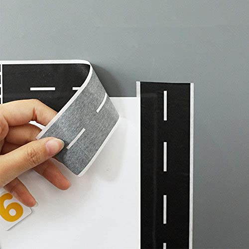EPRHAY 3 Roll Black Road Tape For Train Cars, Long Race Car Toys Cars Traffic Vehicle Learning Resources, Decoration Mat Raod Table Children Toys Cars Track Remouvable 4.8cmx500cm (2inx16ft)