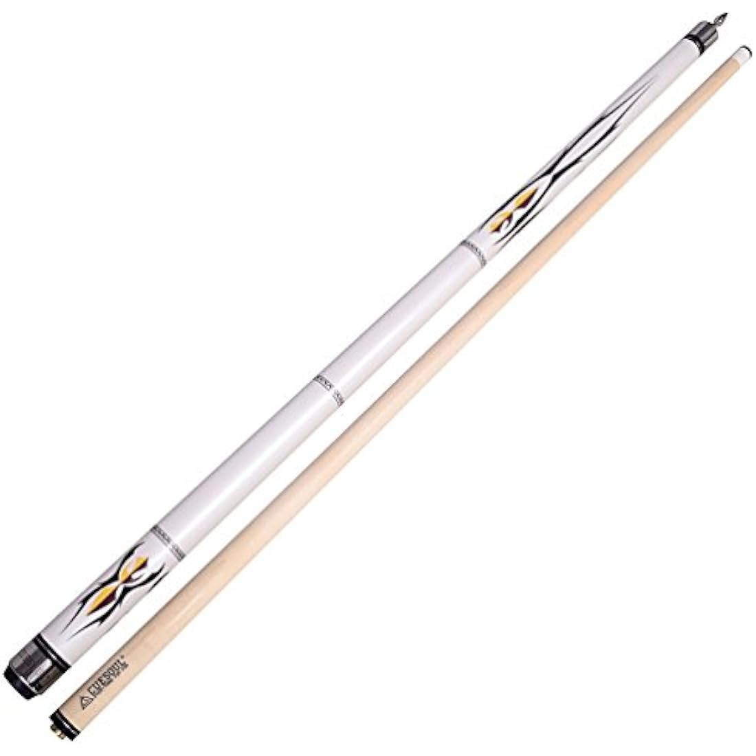 CUESOUL 58 Inches 19oz Joint Pool Cue Stick Billiards Premium Canadian Maple Pool Cue, Multi-layered Tip, 11.5/12.75mm Billiards Pool Cue Set Accessories