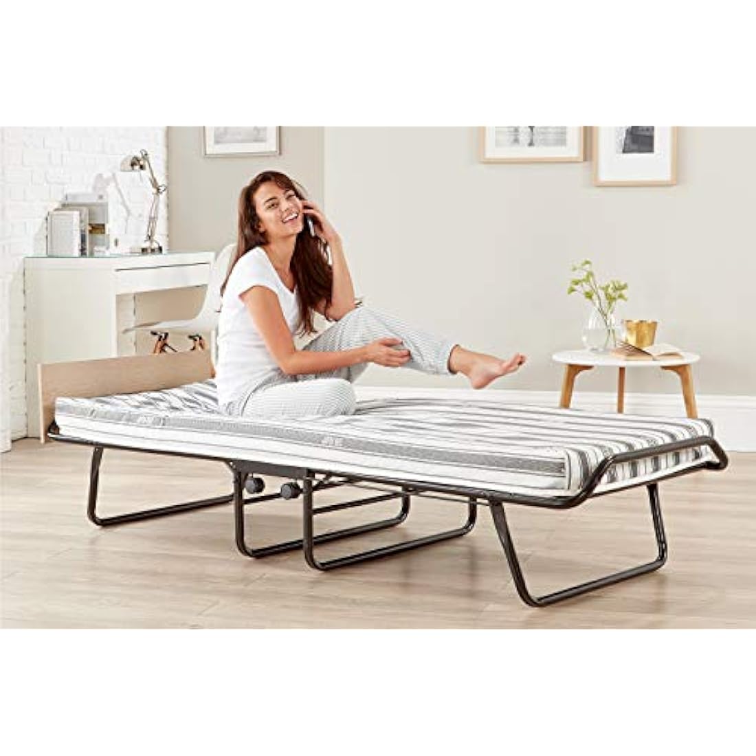Jay-Be Supreme Automatic Folding Bed with Rebound e-Fibre Mattress - Single